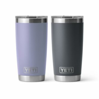 YETI 20 oz Rambler Tumbler Bundle Review: Charcoal and Cosmic Lilac