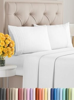 CGK Unlimited Queen Size 4 Piece Sheet Set - Luxurious & Breathable Sheets Review